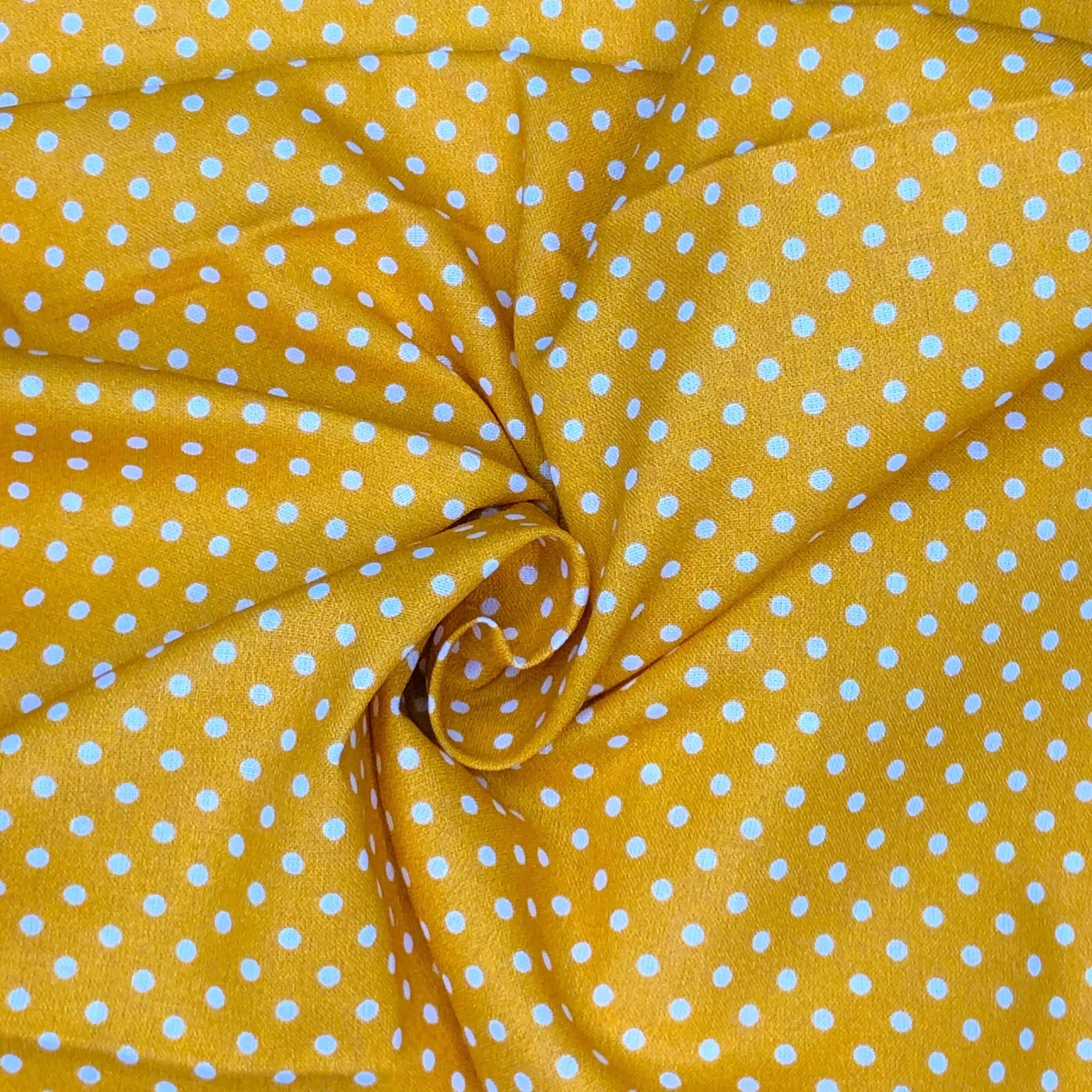 Polka Dot & Sweet Pea Dot Digital Printed 100% Cotton Fabric on Coloured Bases | 150gsm 55" (140cm) Wide | OEKO-TEX® Standard 100 Certified – Sold by the Metre
