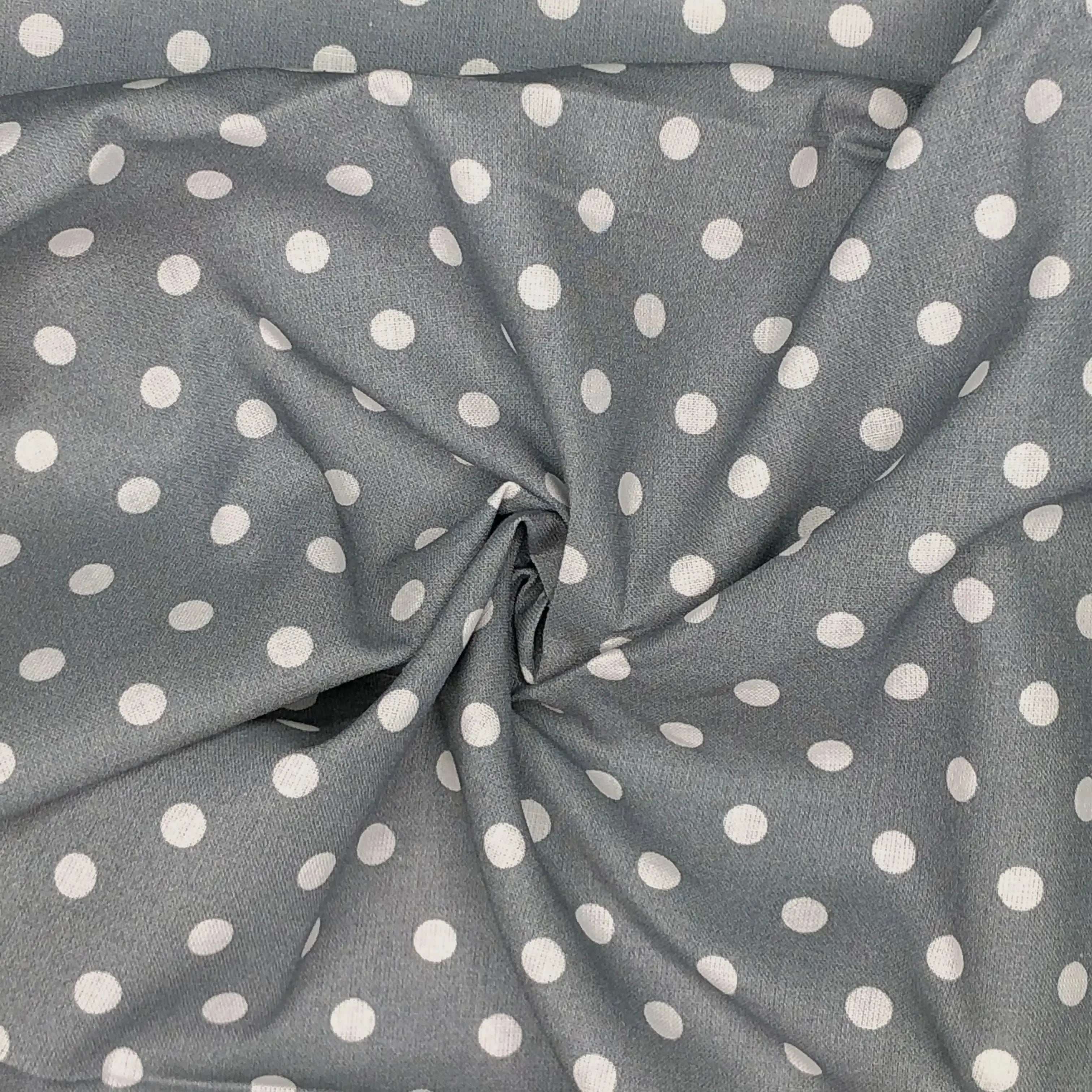 Polka Dot & Sweet Pea Dot Digital Printed 100% Cotton Fabric on Coloured Bases | 150gsm 55