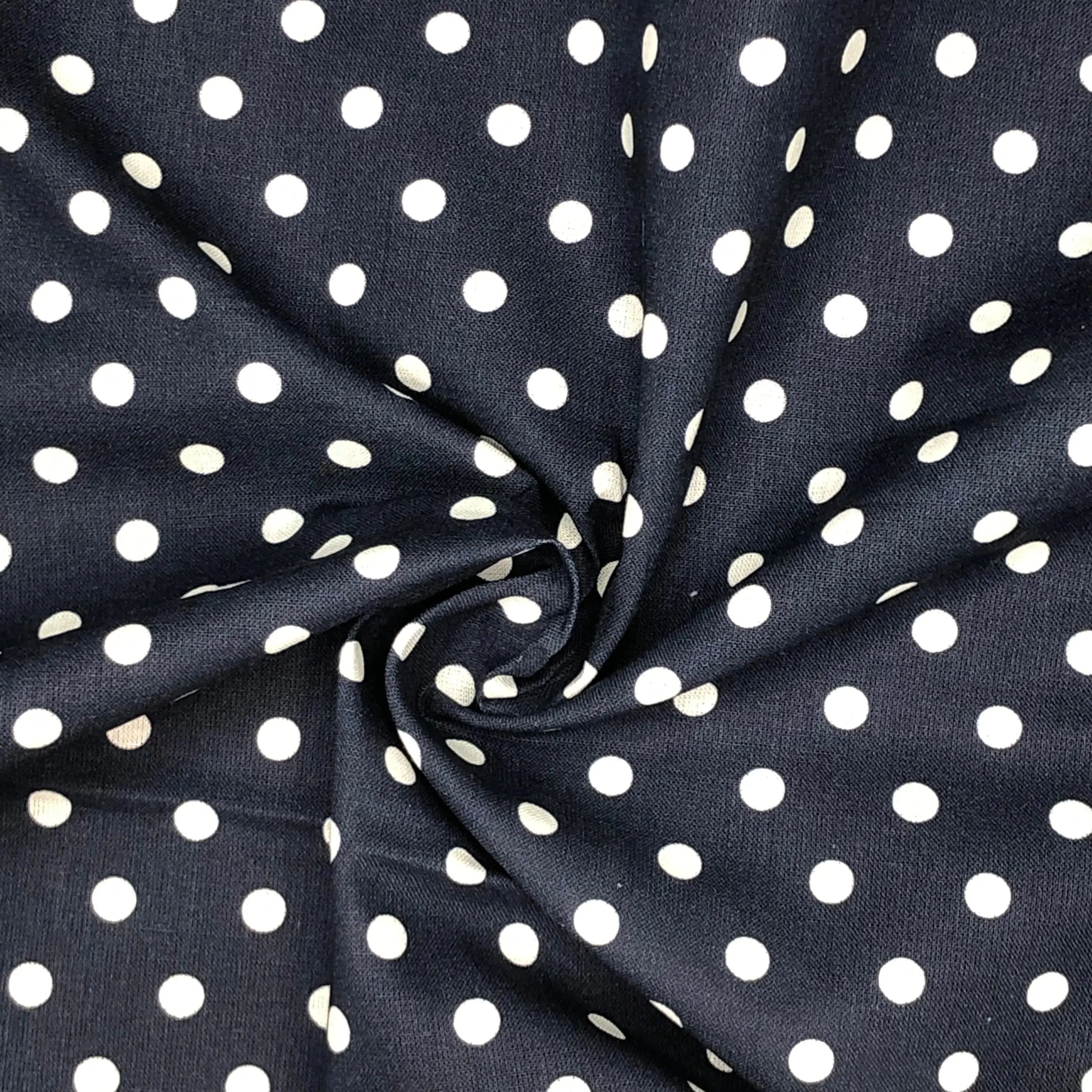 Polka Dot & Sweet Pea Dot Digital Printed 100% Cotton Fabric on Coloured Bases | 150gsm 55