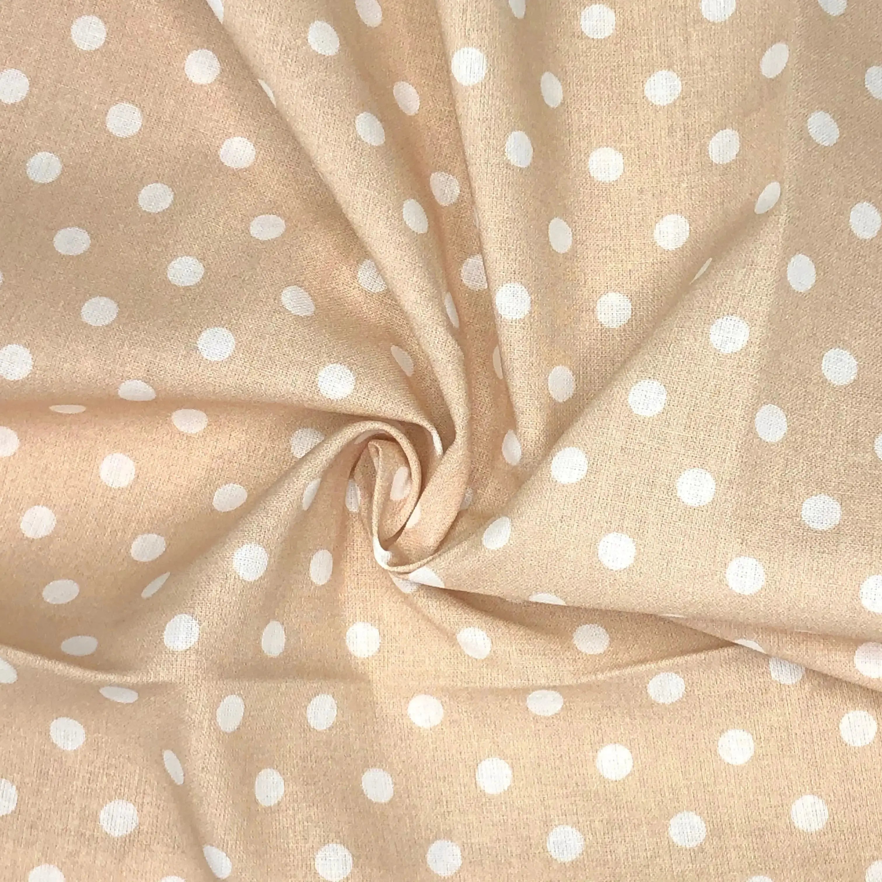 Polka Dot & Sweet Pea Dot Digital Printed 100% Cotton Fabric on Coloured Bases | 150gsm 55