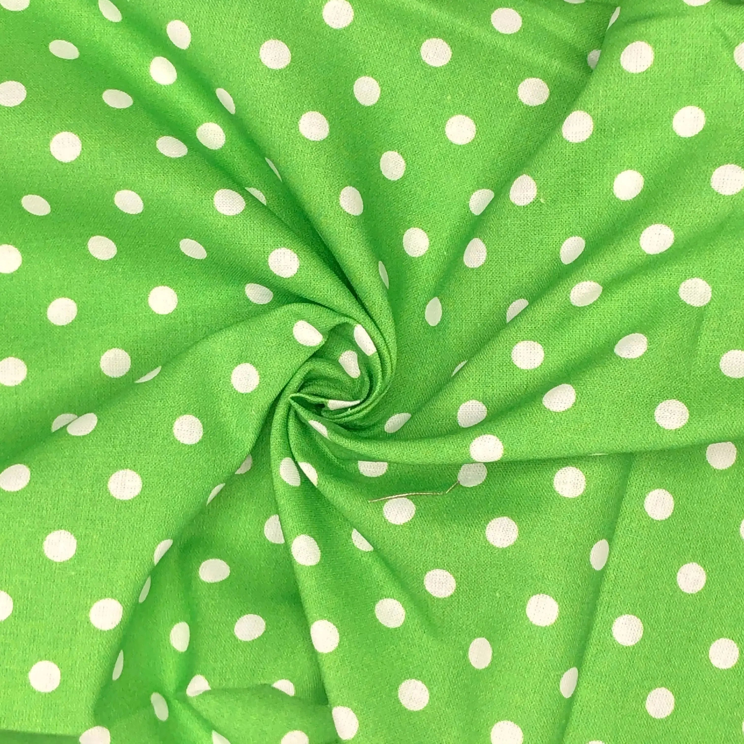 Polka Dot & Sweet Pea Dot Digital Printed 100% Cotton Fabric on Coloured Bases | 150gsm 55