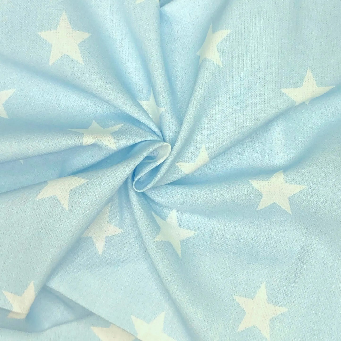 Star Digital Printed 100% Cotton Fabric | Large, Mini & Small Star Designs on White & Colour Bases | 150gsm 55" (140cm) Wide | OEKO-TEX® Standard 100 Certified – Sold by the Metre