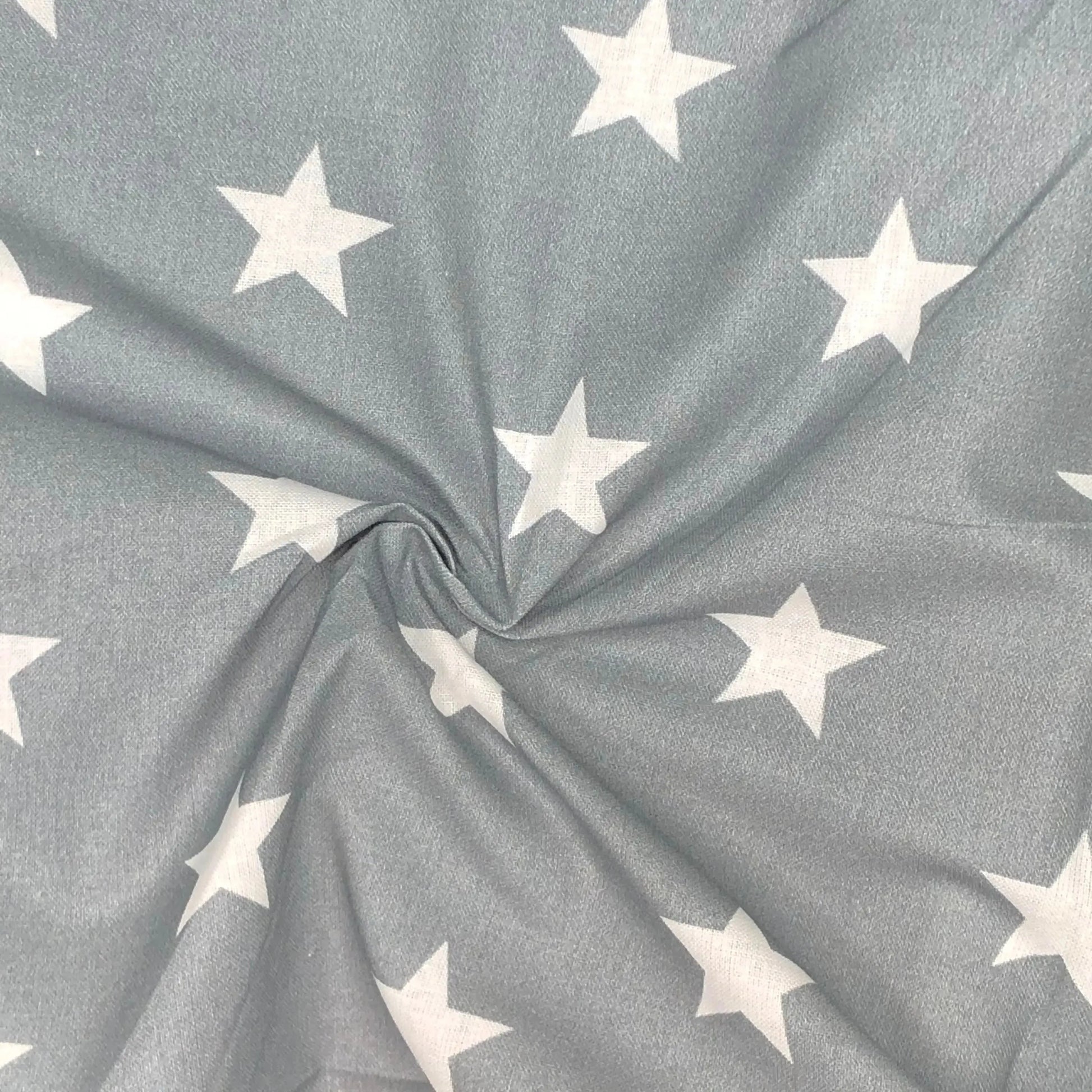 Star Digital Printed 100% Cotton Fabric | Large, Mini & Small Star Designs on White & Colour Bases | 150gsm 55" (140cm) Wide | OEKO-TEX® Standard 100 Certified – Sold by the Metre