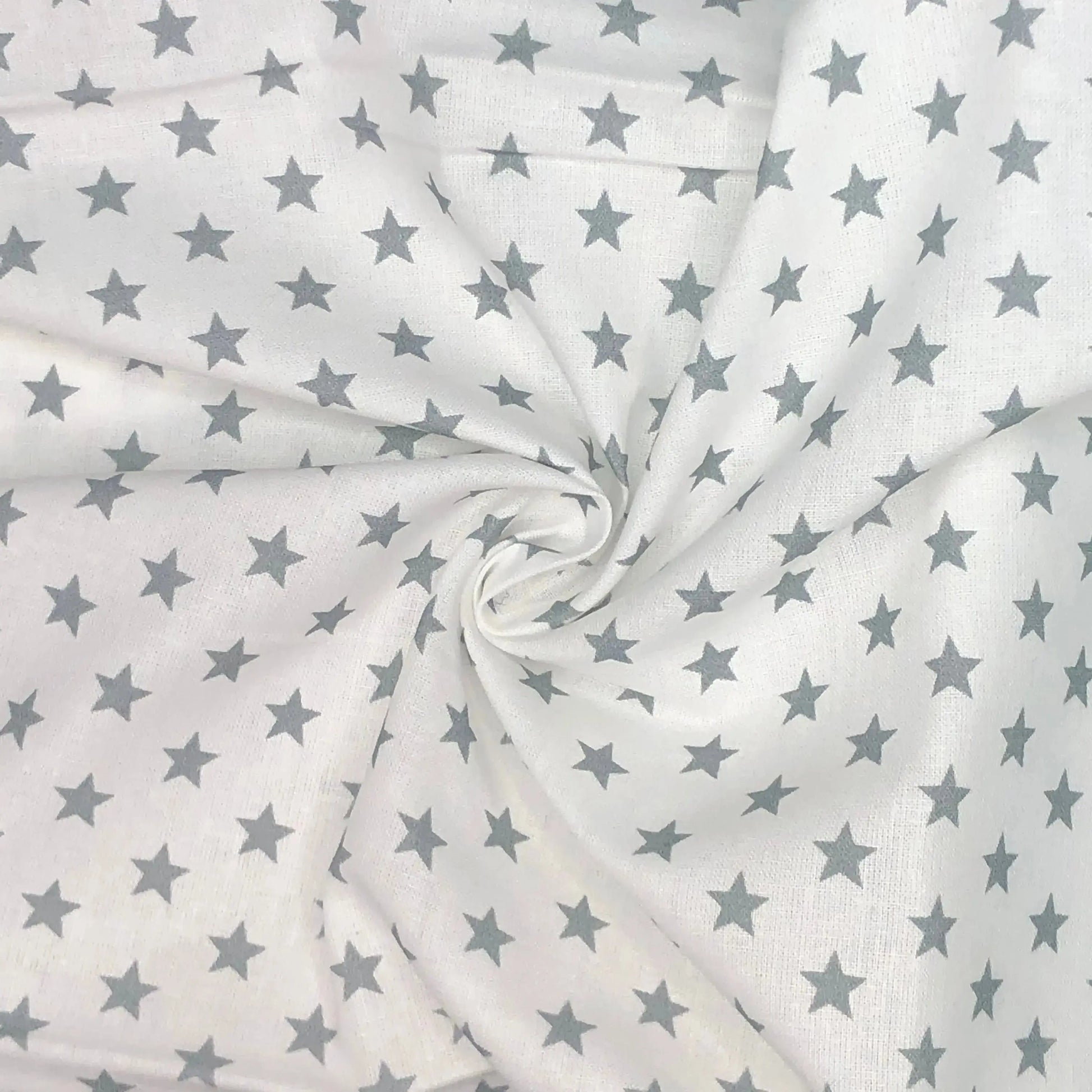 Star Digital Printed 100% Cotton Fabric | Large, Mini & Small Star Designs on White & Colour Bases | 150gsm 55" (140cm) Wide | OEKO-TEX® Standard 100 Certified – Sold by the Metre