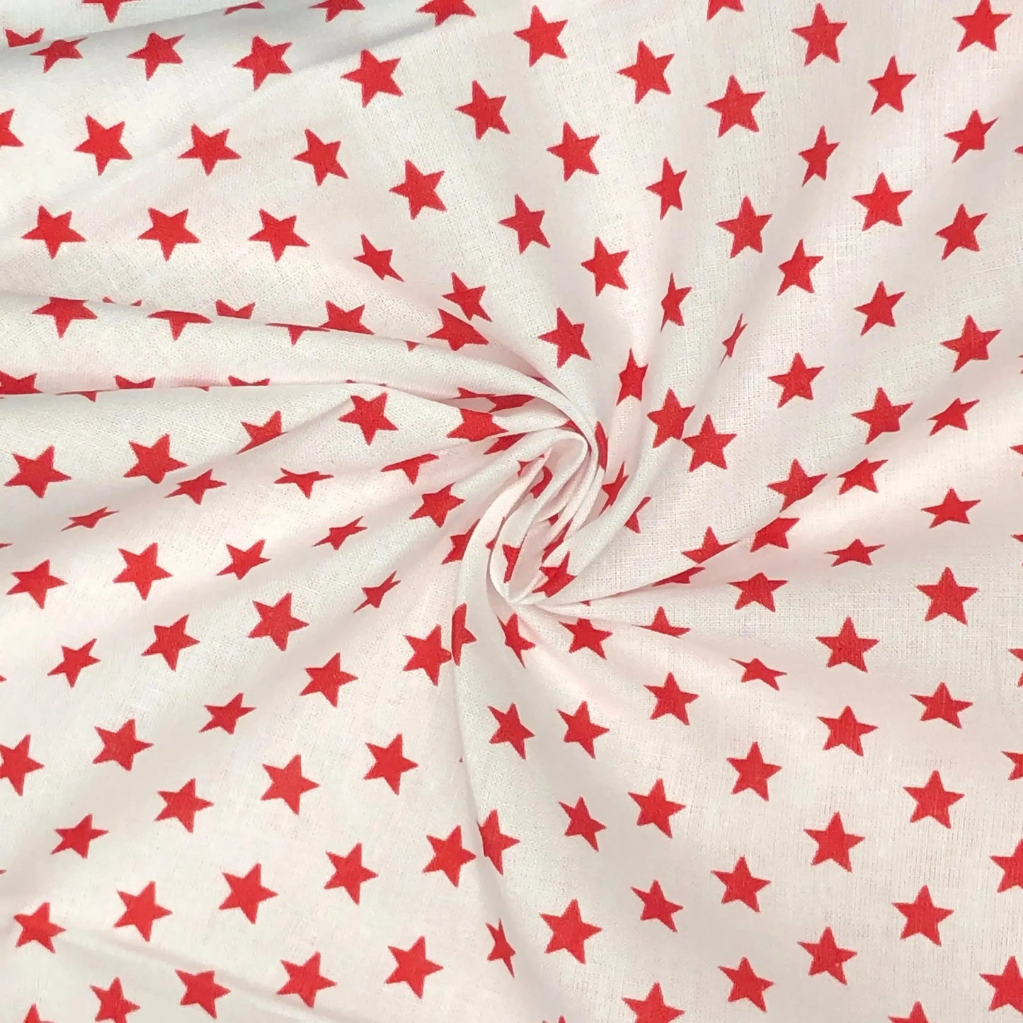 Star Digital Printed 100% Cotton Fabric | Large, Mini & Small Star Designs on White & Colour Bases | 150gsm 55" (140cm) Wide | OEKO-TEX® Standard 100 Certified – Sold by the Metre