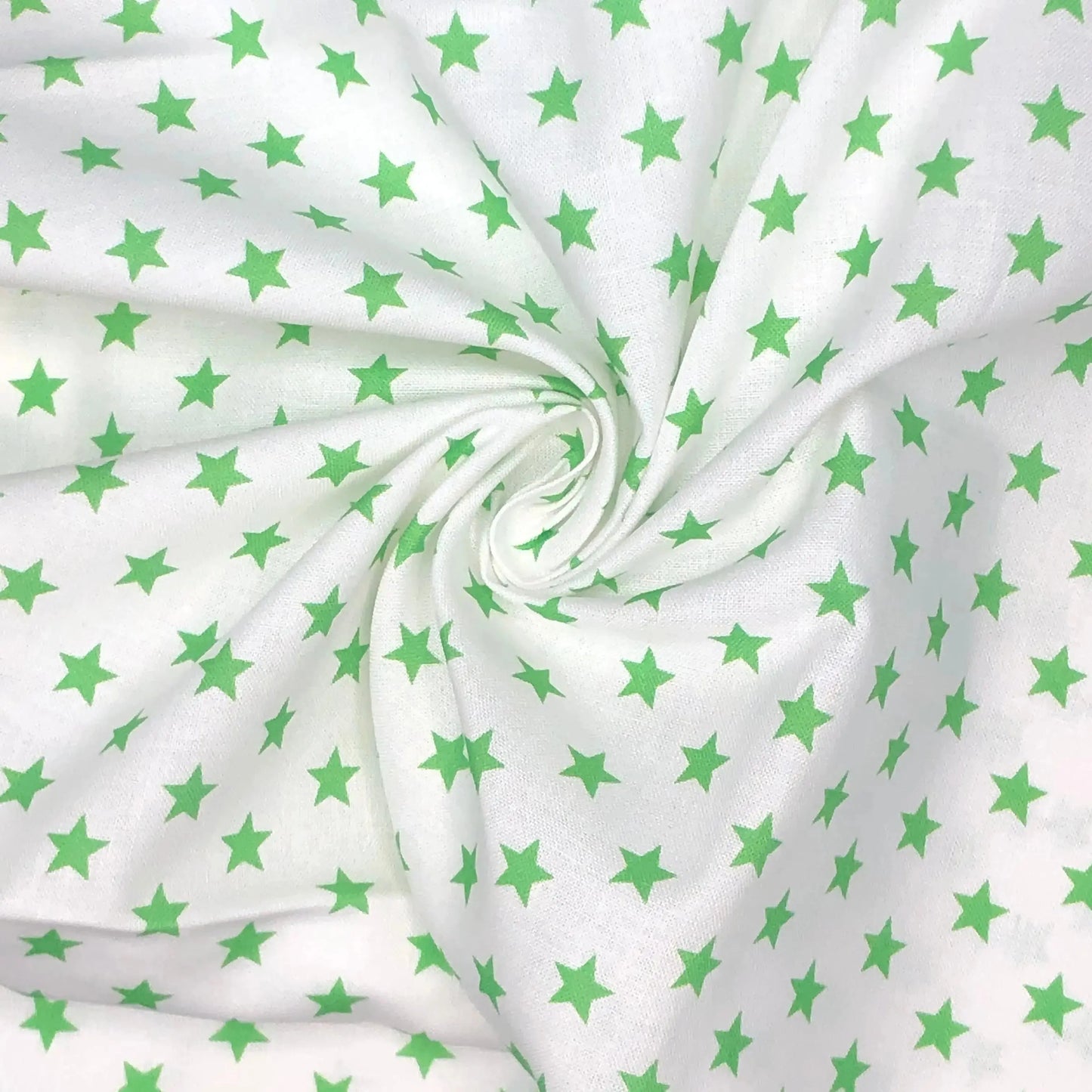 Star Digital Printed 100% Cotton Fabric | Large, Mini & Small Star Designs on White & Colour Bases | 150gsm 55" (140cm) Wide | OEKO-TEX® Standard 100 Certified – Sold by the Metre