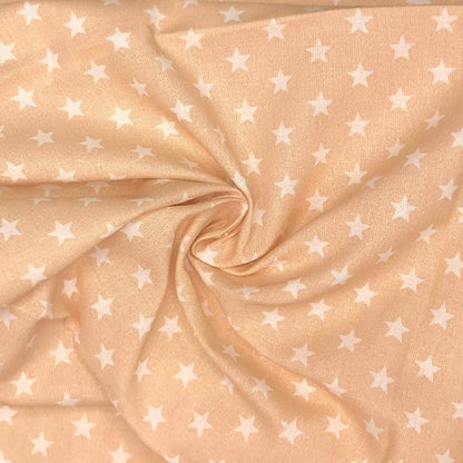 Star Digital Printed 100% Cotton Fabric | Large, Mini & Small Star Designs on White & Colour Bases | 150gsm 55" (140cm) Wide | OEKO-TEX® Standard 100 Certified – Sold by the Metre