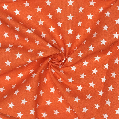 Star Digital Printed 100% Cotton Fabric | Large, Mini & Small Star Designs on White & Colour Bases | 150gsm 55" (140cm) Wide | OEKO-TEX® Standard 100 Certified – Sold by the Metre