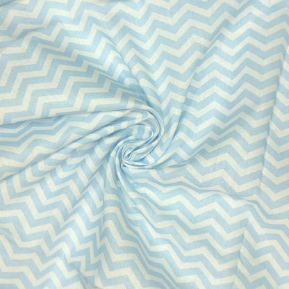 Chevron Digital Printed 100% Cotton Fabric | 150gsm 55" (140cm) Wide | OEKO-TEX® Standard 100 Certified – Sold by the Metre