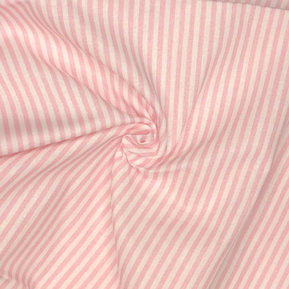 Candy Stripe Digital Printed 100% Cotton Fabric | 150gsm 55" (140cm) Wide | OEKO-TEX® Standard 100 Certified – Sold by the Metre