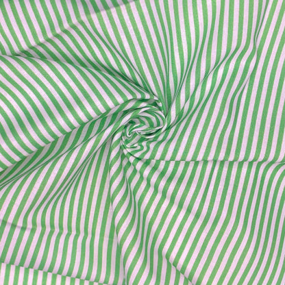Candy Stripe Digital Printed 100% Cotton Fabric | 150gsm 55" (140cm) Wide | OEKO-TEX® Standard 100 Certified – Sold by the Metre