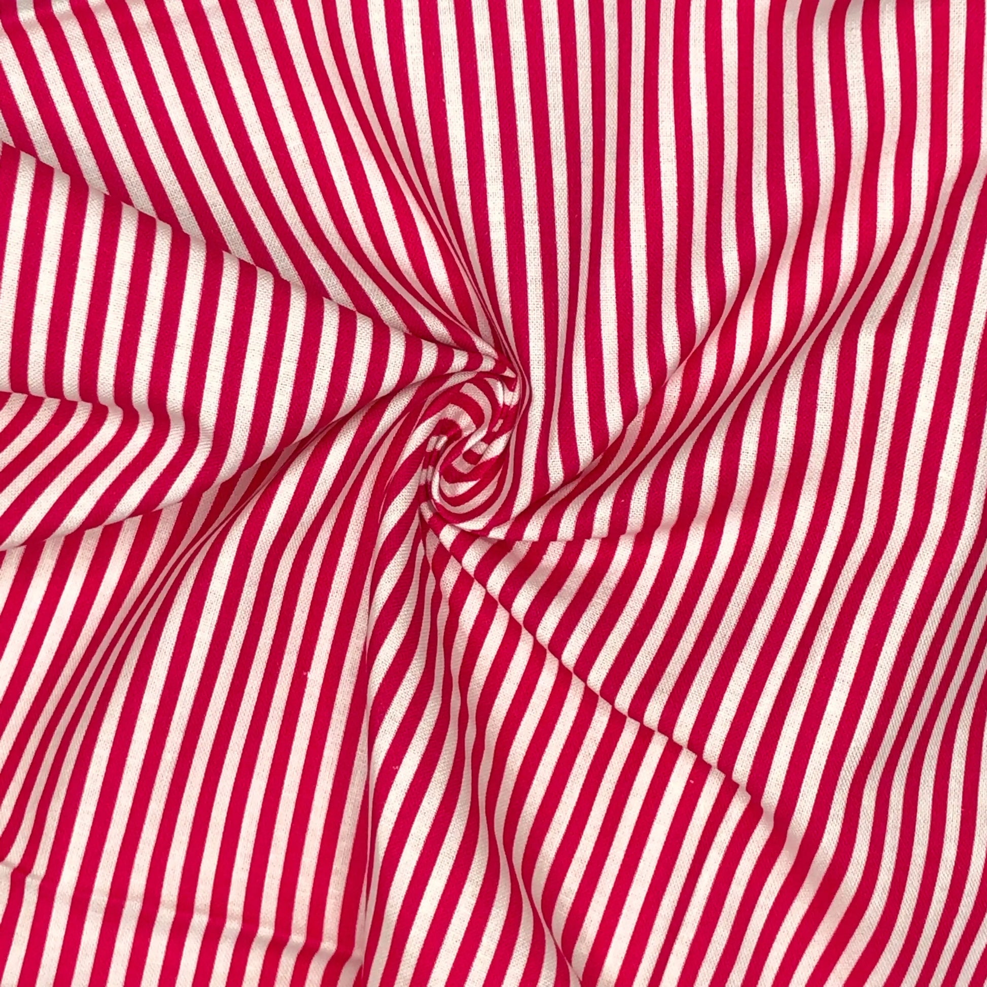 Candy Stripe Digital Printed 100% Cotton Fabric | 150gsm 55" (140cm) Wide | OEKO-TEX® Standard 100 Certified – Sold by the Metre