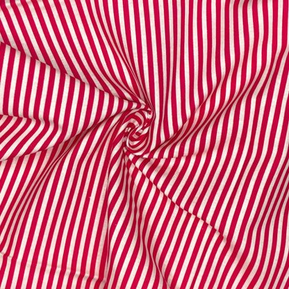 Candy Stripe Digital Printed 100% Cotton Fabric | 150gsm 55" (140cm) Wide | OEKO-TEX® Standard 100 Certified – Sold by the Metre