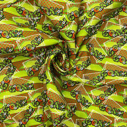 Sports Digital Printed 100% Cotton Fabric | Football, Soccer, Baseball, Basketball & Tennis Designs | 150gsm 55" (140cm) Wide – Sold by the Meter