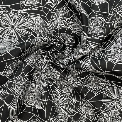 Spooky Digital Printed 100% Cotton Fabric | Halloween & Gothic Designs 150gsm 55" (140cm) Wide – Sold by the Meter