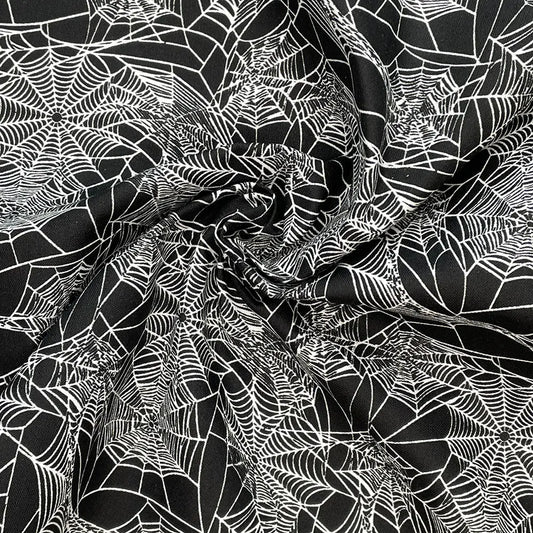 Spooky Digital Printed 100% Cotton Fabric | Halloween & Gothic Designs 150gsm 55" (140cm) Wide – Sold by the Meter