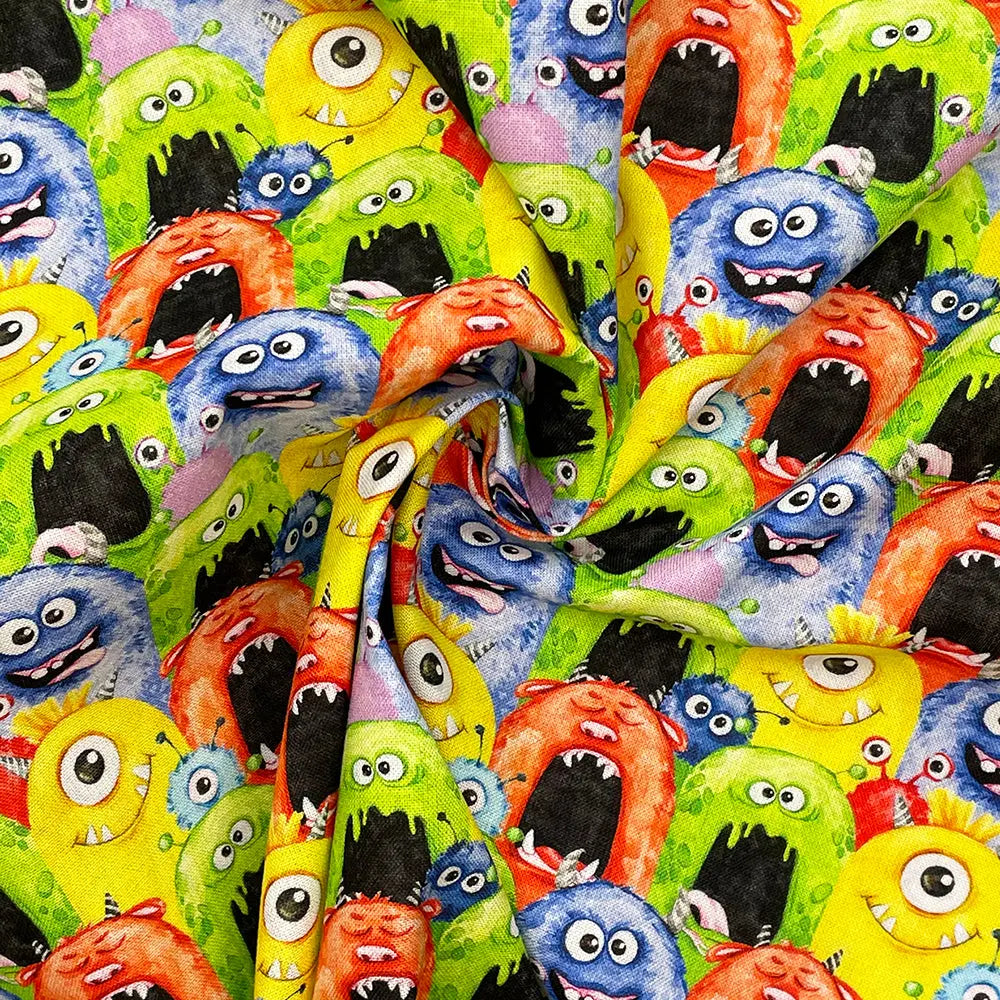 Spooky Digital Printed 100% Cotton Fabric | Halloween & Gothic Designs 150gsm 55