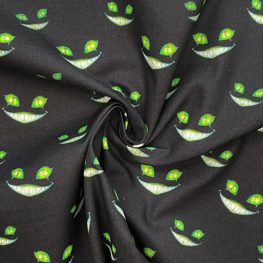 Spooky Digital Printed 100% Cotton Fabric | Halloween & Gothic Designs 150gsm 55