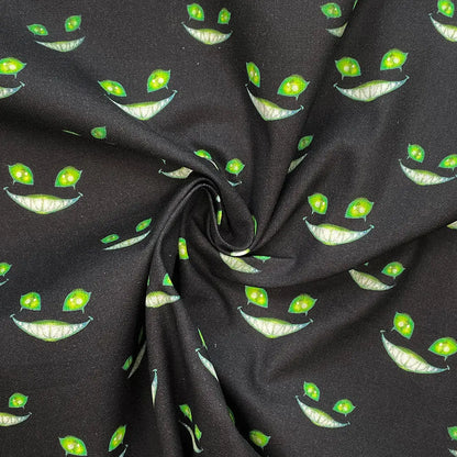 Spooky Digital Printed 100% Cotton Fabric | Halloween & Gothic Designs 150gsm 55" (140cm) Wide – Sold by the Meter