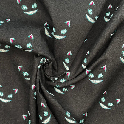 Spooky Digital Printed 100% Cotton Fabric | Halloween & Gothic Designs 150gsm 55" (140cm) Wide – Sold by the Meter
