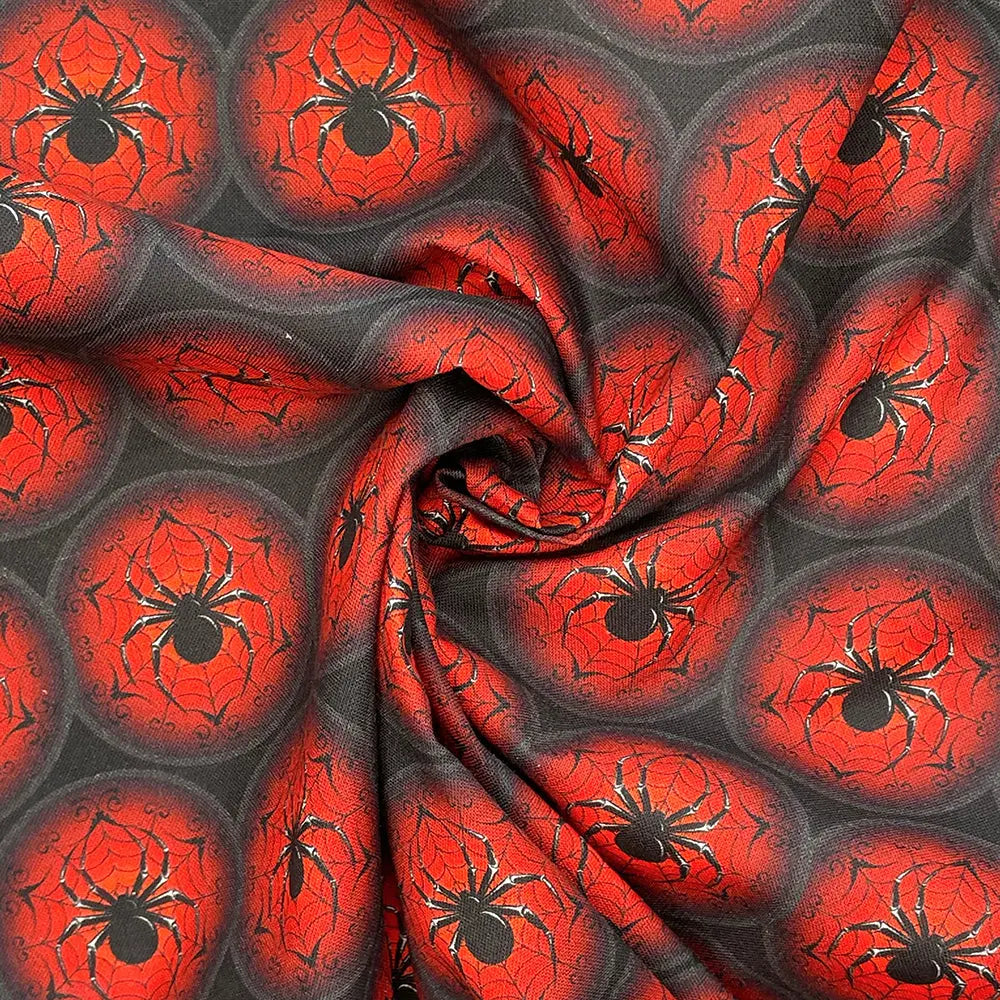 Spooky Digital Printed 100% Cotton Fabric | Halloween & Gothic Designs 150gsm 55" (140cm) Wide – Sold by the Meter