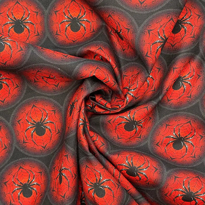 Spooky Digital Printed 100% Cotton Fabric | Halloween & Gothic Designs 150gsm 55" (140cm) Wide – Sold by the Meter