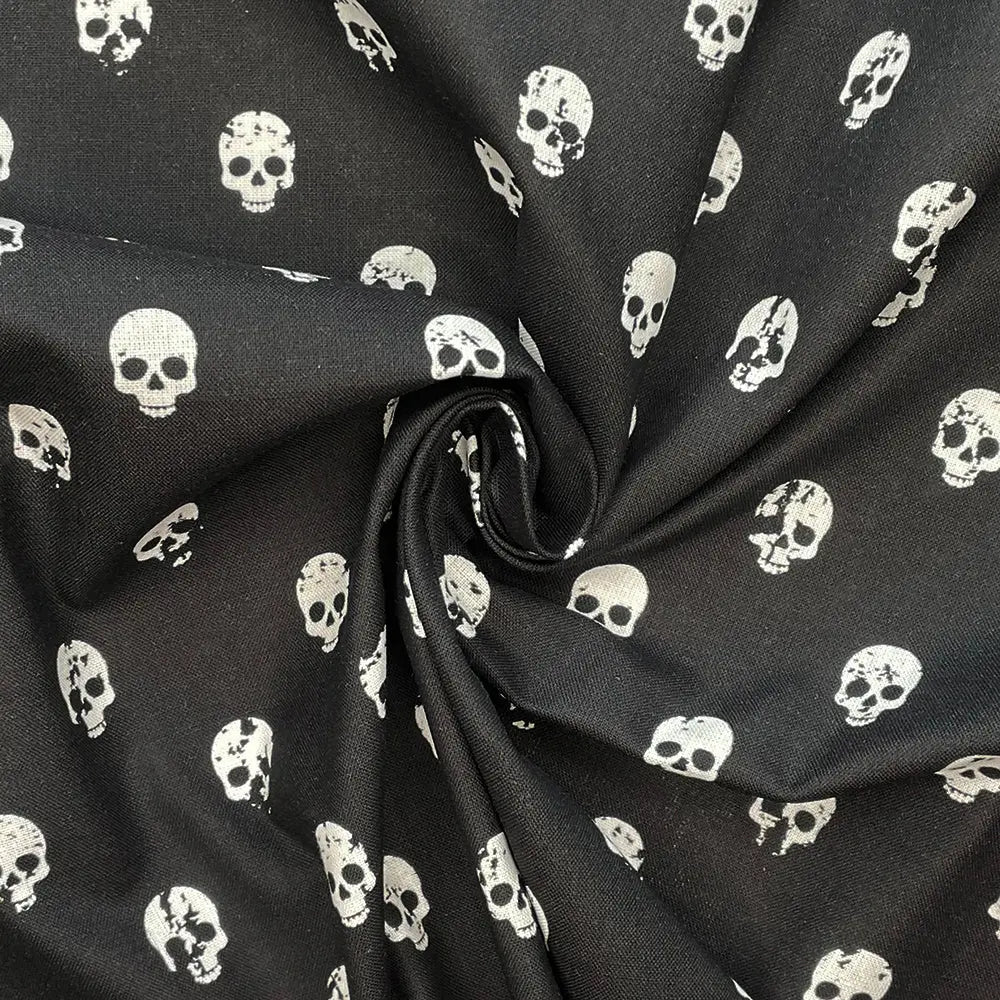 Spooky Digital Printed 100% Cotton Fabric | Halloween & Gothic Designs 150gsm 55
