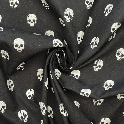 Spooky Digital Printed 100% Cotton Fabric | Halloween & Gothic Designs 150gsm 55" (140cm) Wide – Sold by the Meter