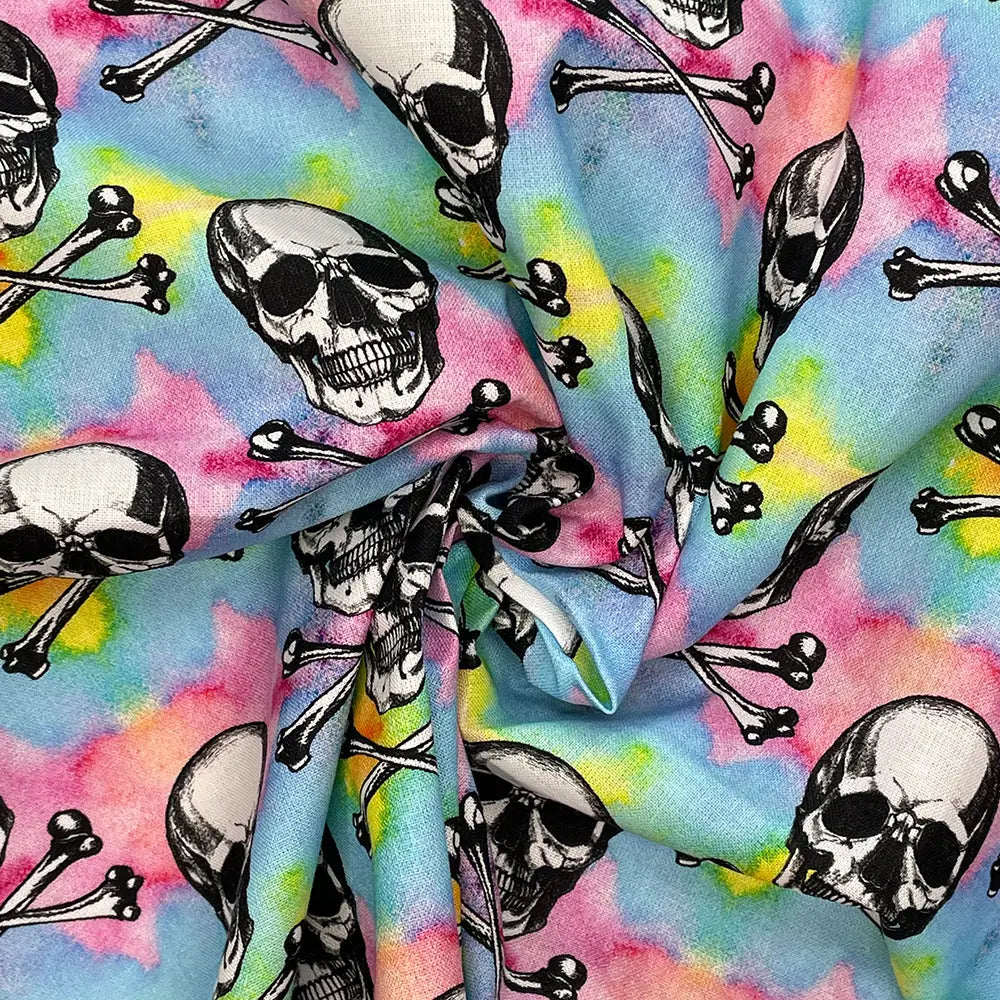 Spooky Digital Printed 100% Cotton Fabric | Halloween & Gothic Designs 150gsm 55" (140cm) Wide – Sold by the Meter