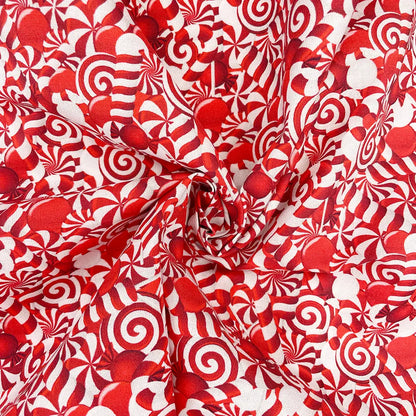 Christmas Digital Printed 100% Cotton Fabric | Festive Holiday Designs 150gsm 55" (140cm) Wide – Sold by the Meter
