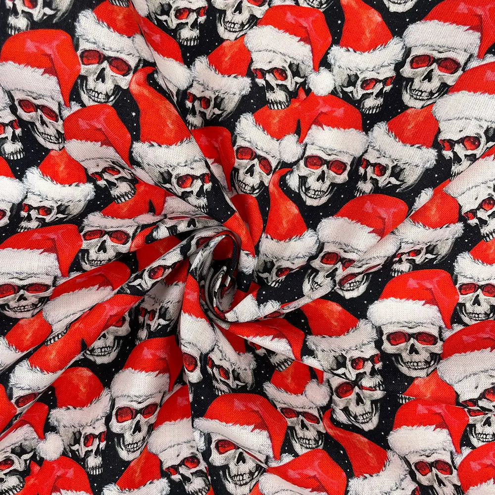 Christmas Digital Printed 100% Cotton Fabric | Festive Holiday Designs 150gsm 55" (140cm) Wide – Sold by the Meter