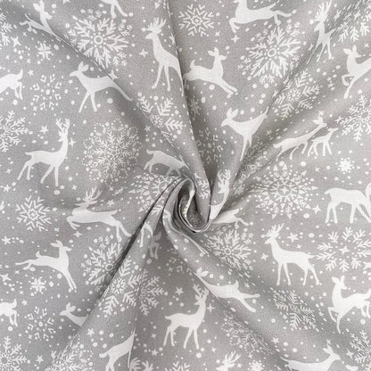 Christmas Digital Printed 100% Cotton Fabric | Festive Holiday Designs 150gsm 55" (140cm) Wide – Sold by the Meter