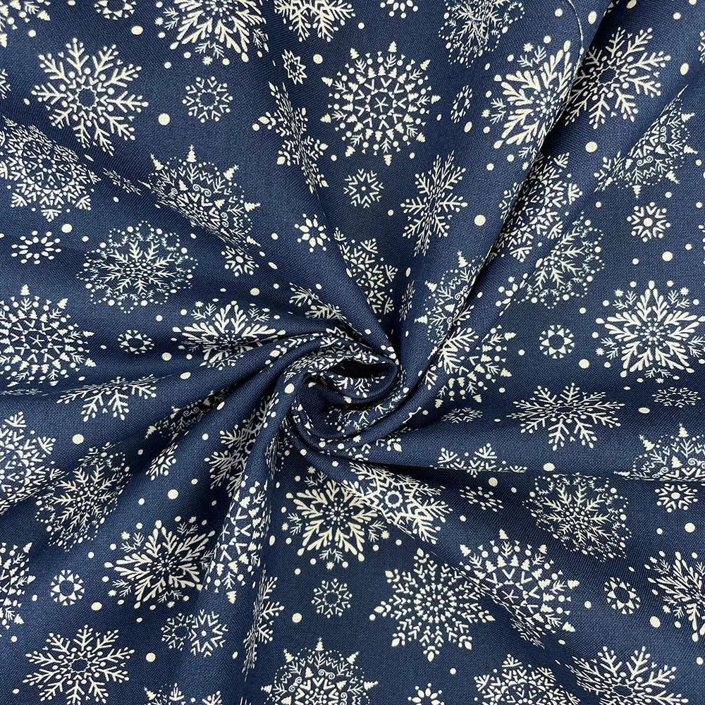 Christmas Digital Printed 100% Cotton Fabric | Festive Holiday Designs 150gsm 55