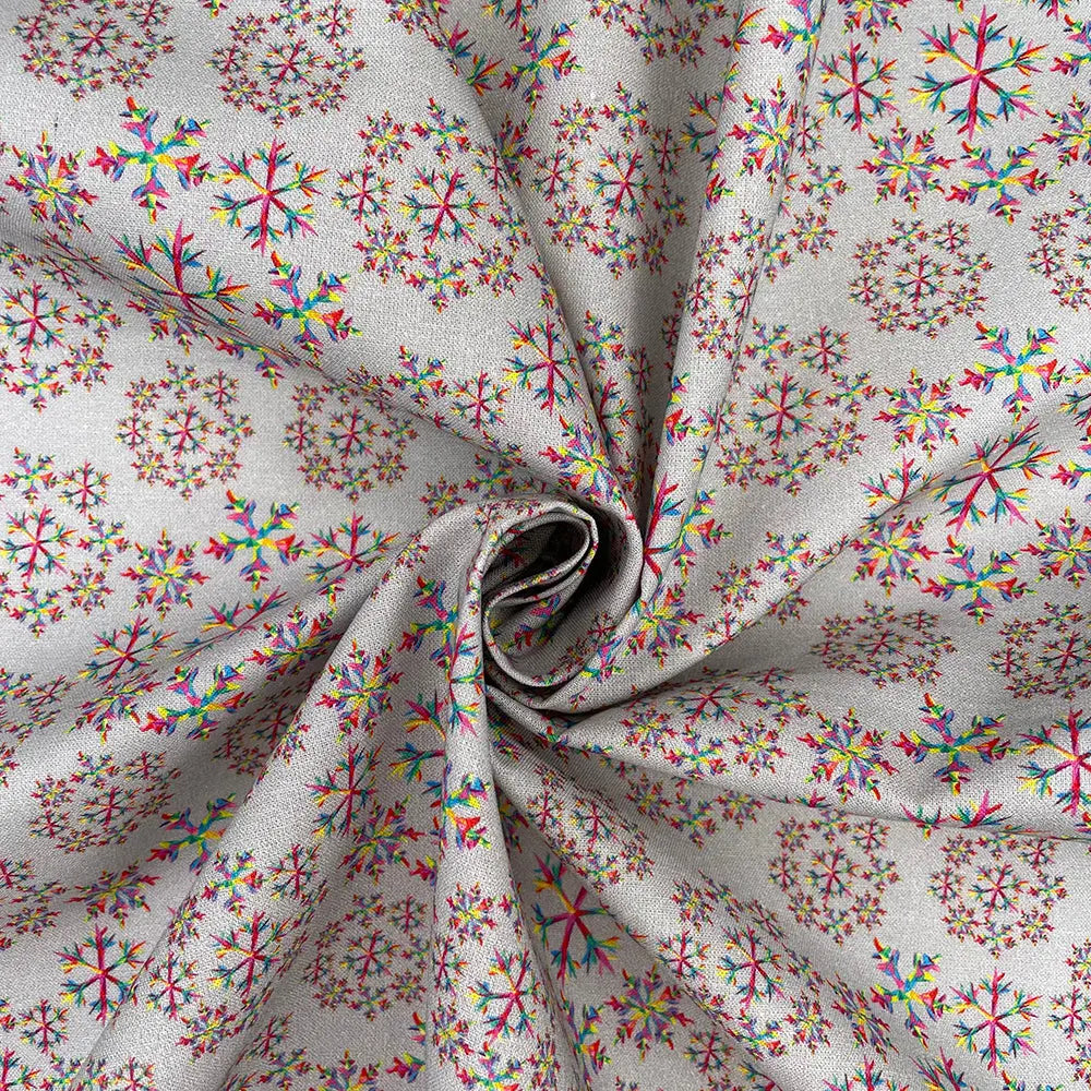 Christmas Digital Printed 100% Cotton Fabric | Festive Holiday Designs 150gsm 55
