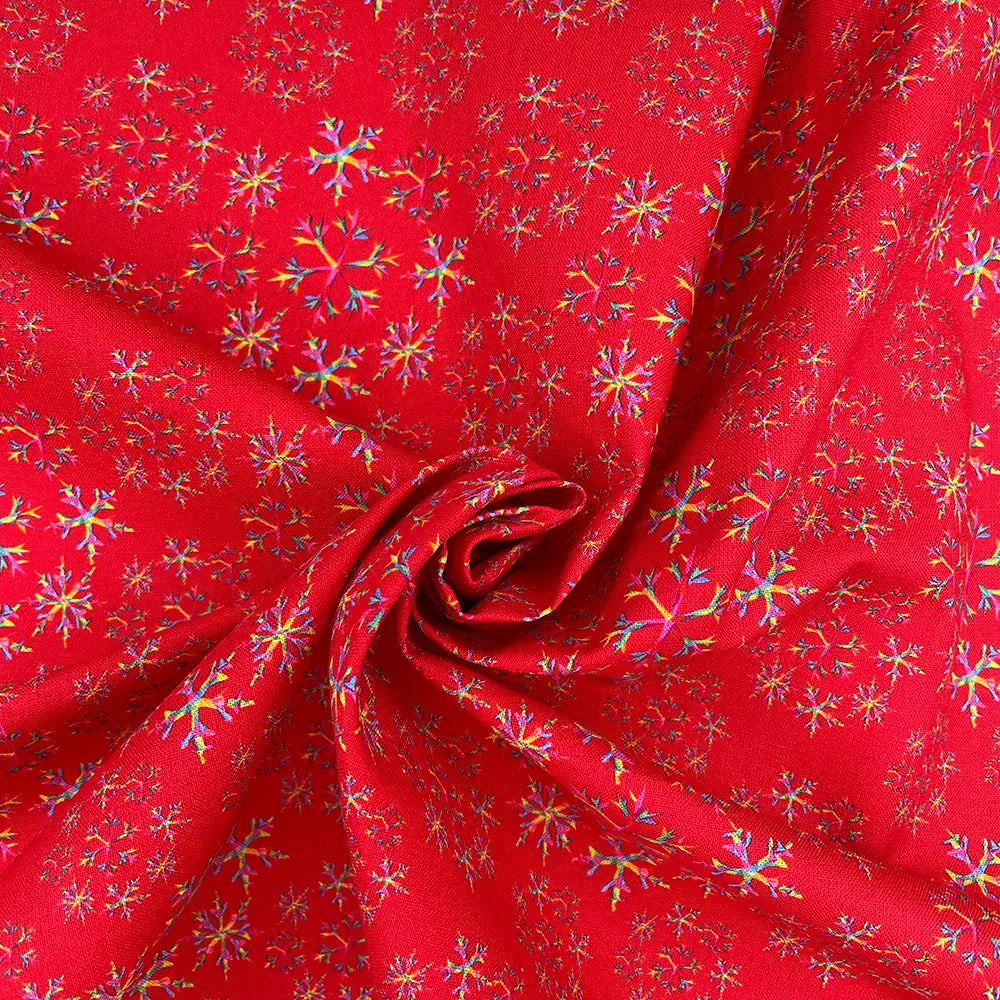 Christmas Digital Printed 100% Cotton Fabric | Festive Holiday Designs 150gsm 55