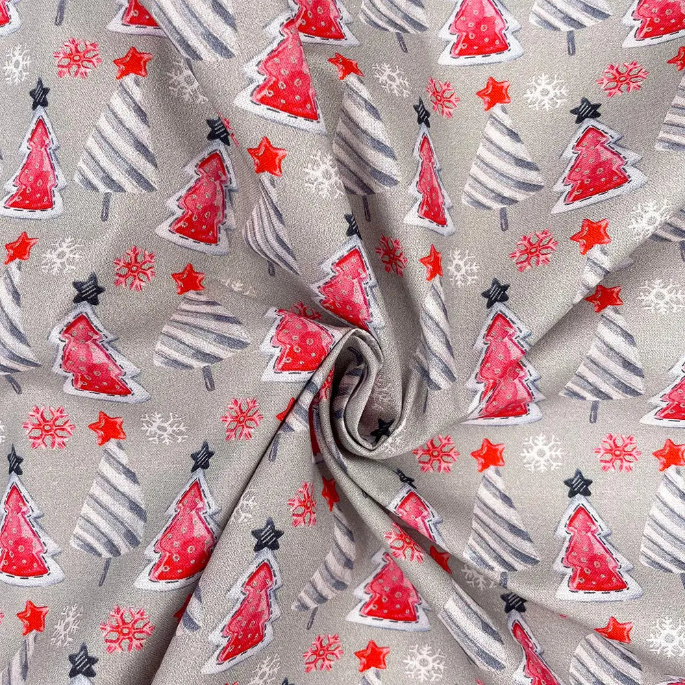 Christmas Digital Printed 100% Cotton Fabric | Festive Holiday Designs 150gsm 55" (140cm) Wide – Sold by the Meter