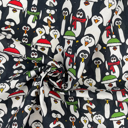 Christmas Digital Printed 100% Cotton Fabric | Festive Holiday Designs 150gsm 55" (140cm) Wide – Sold by the Meter