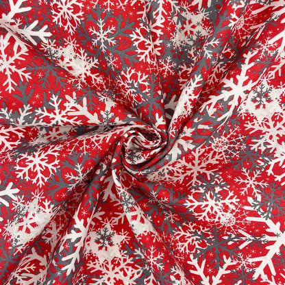 Christmas Digital Printed 100% Cotton Fabric | Festive Holiday Designs 150gsm 55" (140cm) Wide – Sold by the Meter
