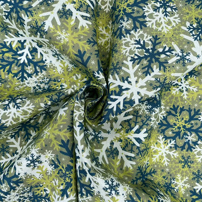 Christmas Digital Printed 100% Cotton Fabric | Festive Holiday Designs 150gsm 55" (140cm) Wide – Sold by the Meter