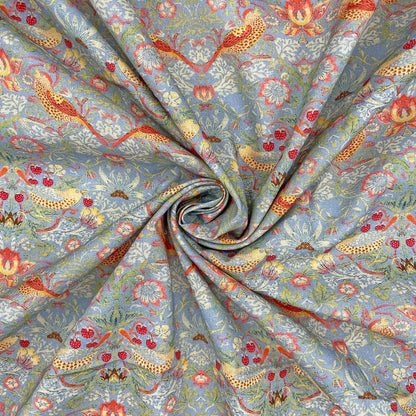 William Morris Digital Printed 100% Cotton Fabric | Classic Arts & Crafts Designs 150gsm 55" (140cm) Wide – Sold by the Meter