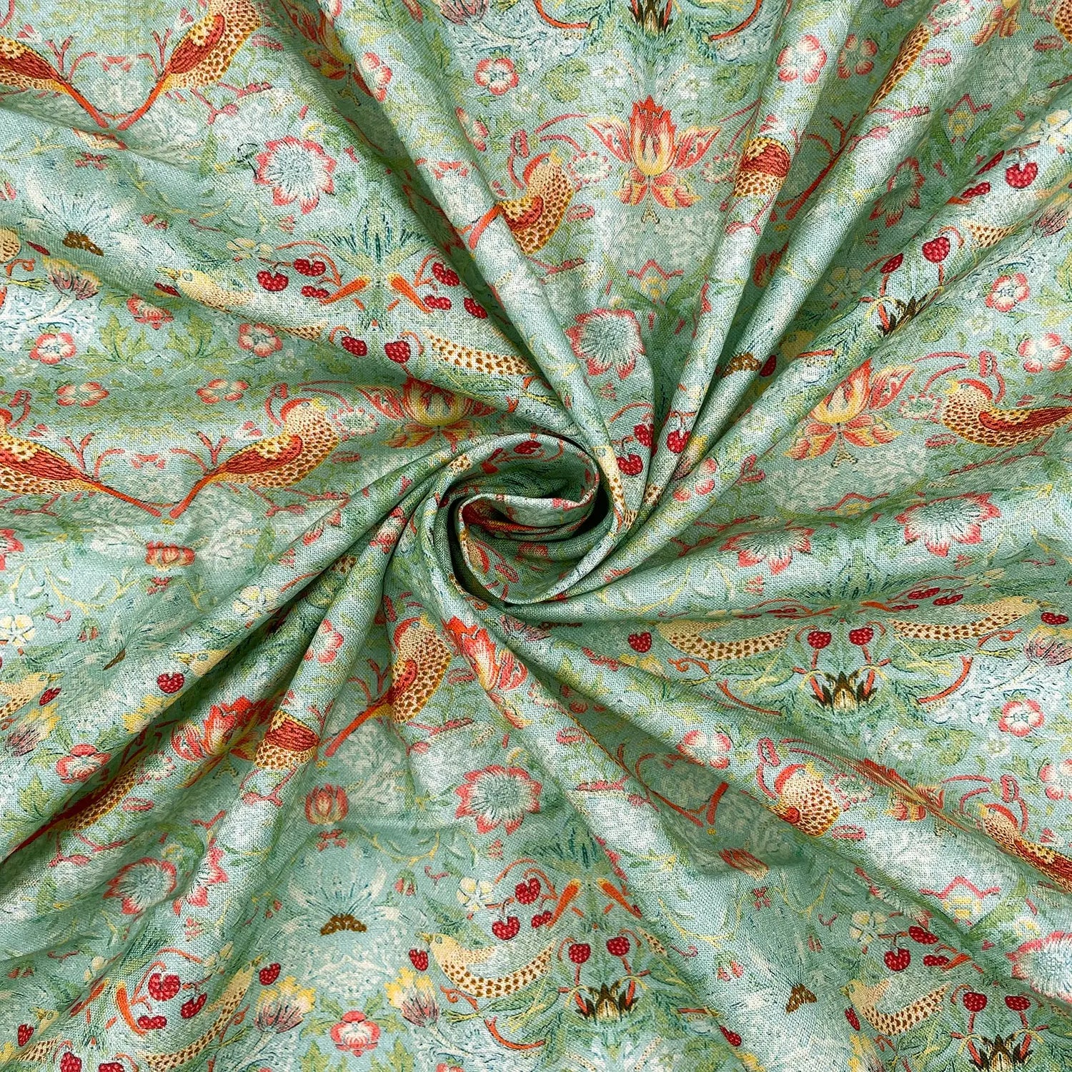 William Morris Digital Printed 100% Cotton Fabric | Classic Arts & Crafts Designs 150gsm 55" (140cm) Wide – Sold by the Meter