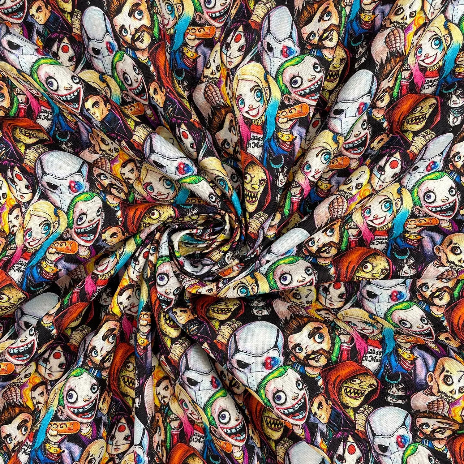 Spooky Digital Printed 100% Cotton Fabric | Halloween & Gothic Designs 150gsm 55
