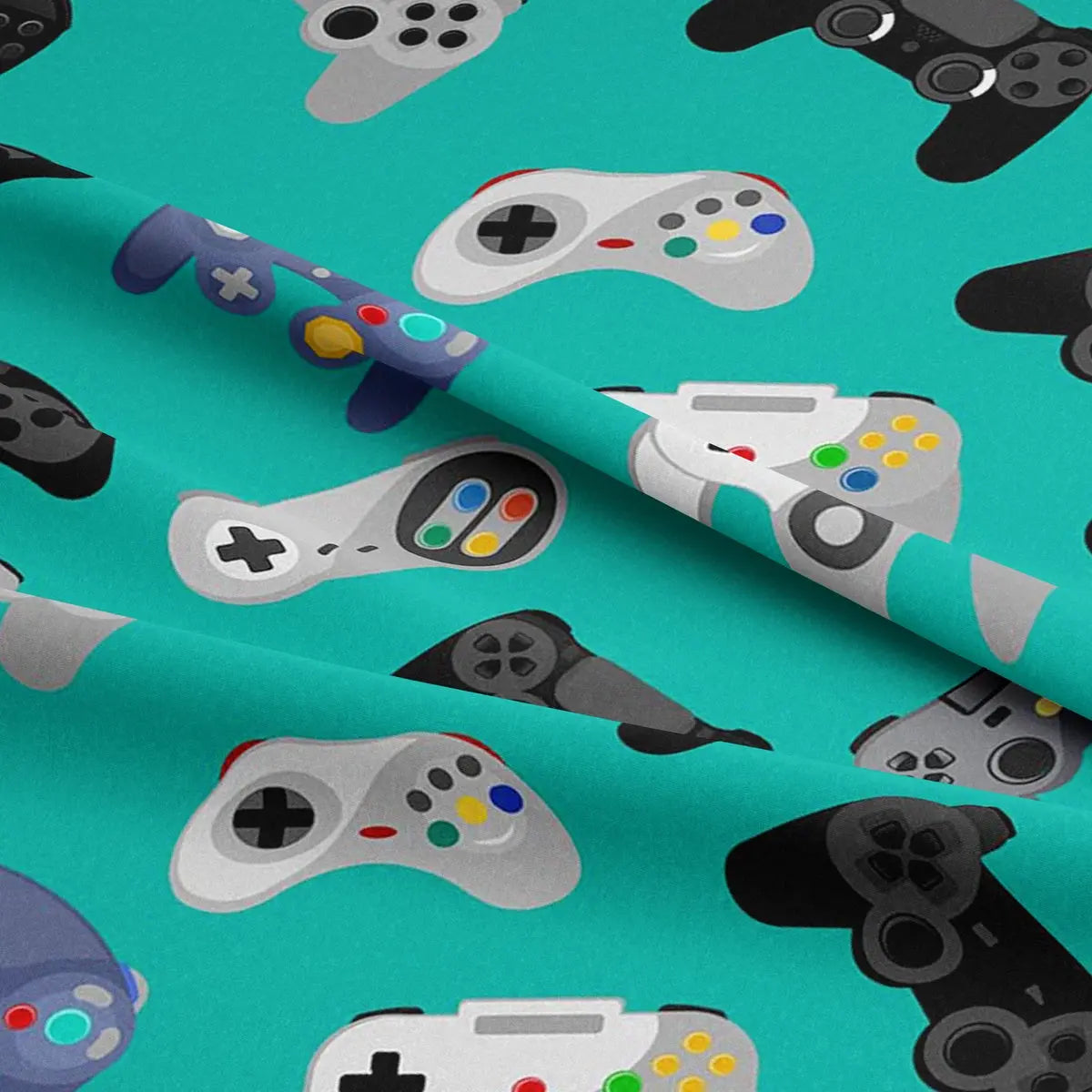 Gaming Digital Printed 100% Cotton Fabric | 150gsm 55" (140cm) Wide | OEKO-TEX® Standard 100 Certified – Sold by the Metre