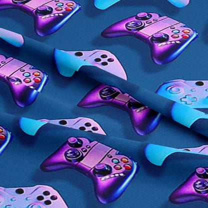 Gaming Digital Printed 100% Cotton Fabric | 150gsm 55" (140cm) Wide | OEKO-TEX® Standard 100 Certified – Sold by the Metre