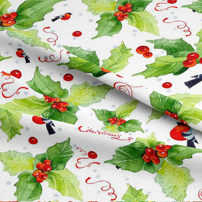 Christmas Digital Printed 100% Cotton Fabric | Festive Holiday Designs 150gsm 55" (140cm) Wide – Sold by the Meter