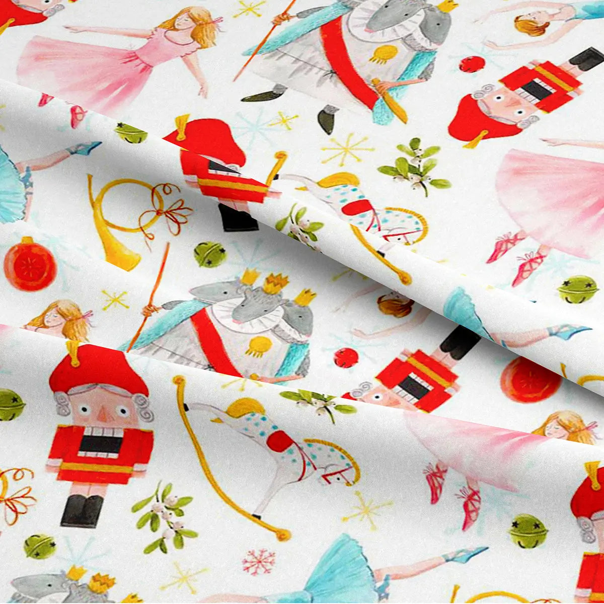 Christmas Digital Printed 100% Cotton Fabric | Festive Holiday Designs 150gsm 55" (140cm) Wide – Sold by the Meter