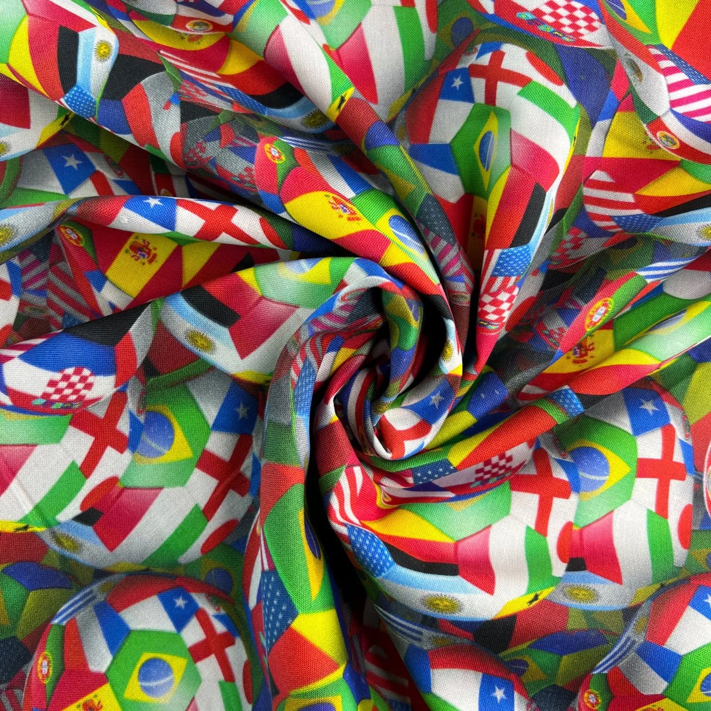 Sports Digital Printed 100% Cotton Fabric | Football, Soccer, Baseball, Basketball & Tennis Designs | 150gsm 55" (140cm) Wide – Sold by the Meter