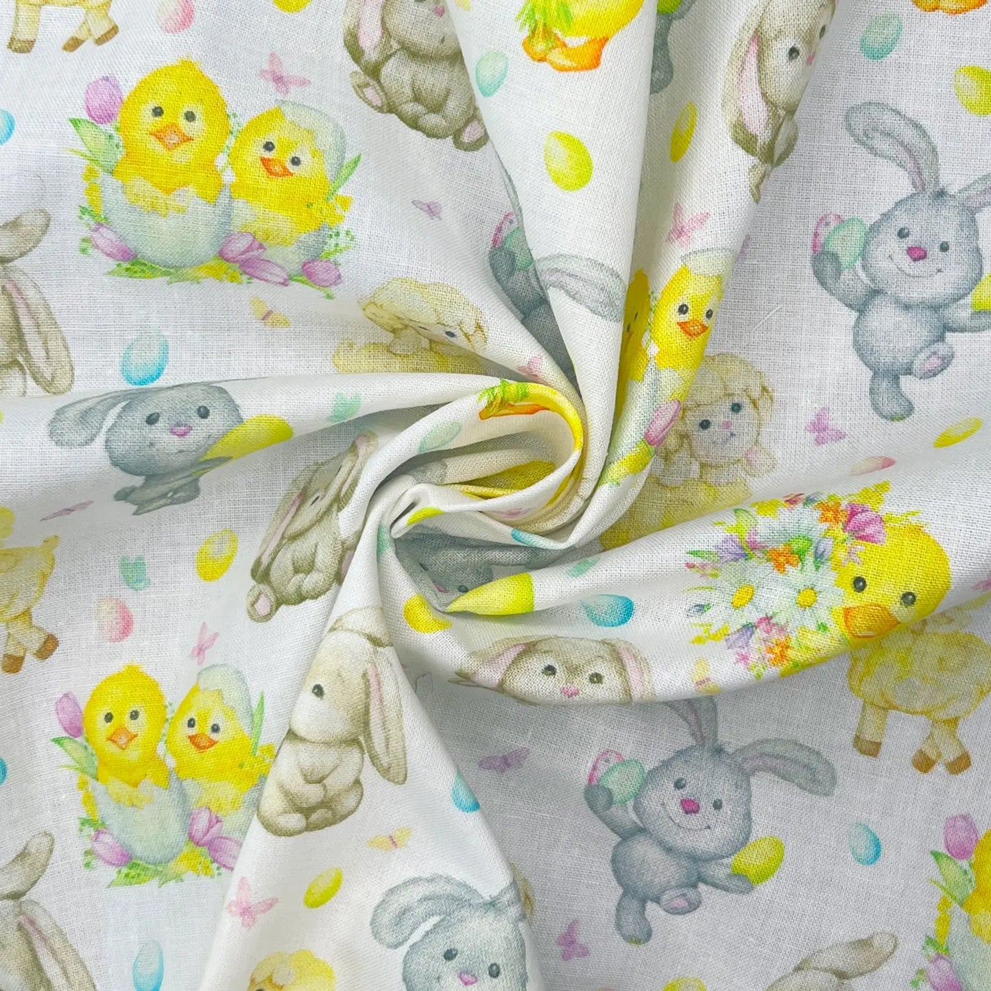 Easter Digital Printed 100% Cotton Fabric | Spring & Easter Designs 150gsm 55" (140cm) Wide – Sold by the Meter