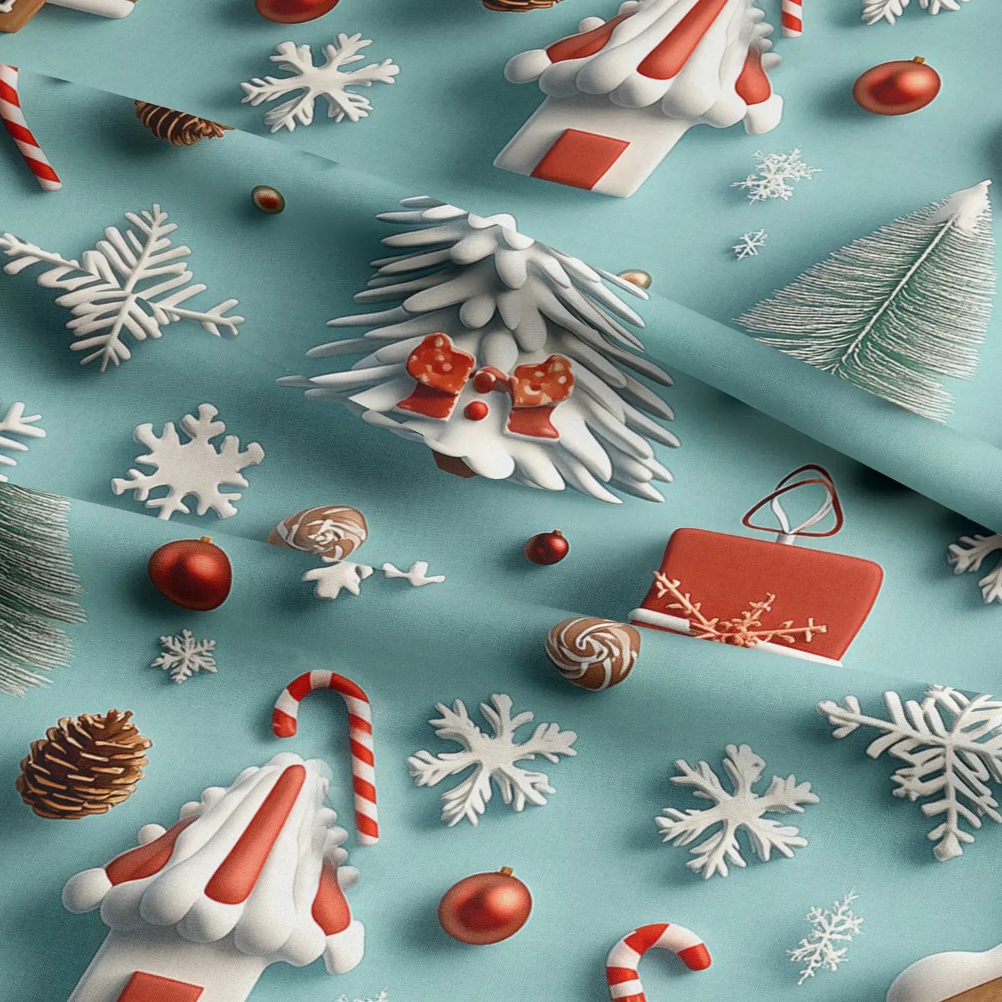 100% Cotton 3D Embroidered & Textured Print Fabric | Soft Lightweight Dressmaking Cotton 55" (140cm) Wide Craft & Sewing Material – Sold by the Meter