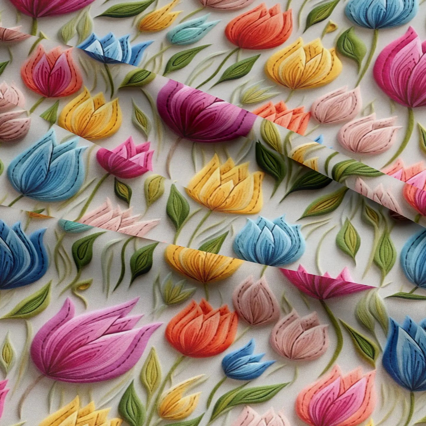 100% Cotton 3D Embroidered & Textured Print Fabric | Soft Lightweight Dressmaking Cotton 55" (140cm) Wide Craft & Sewing Material – Sold by the Meter